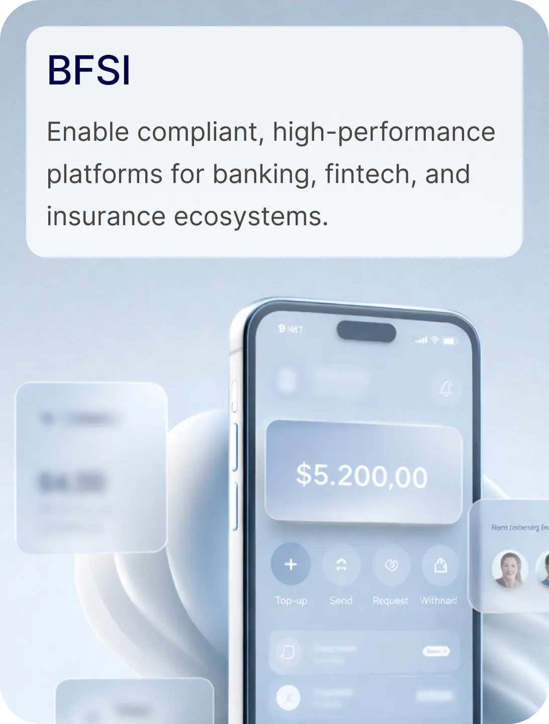 BFSI banking app UI example