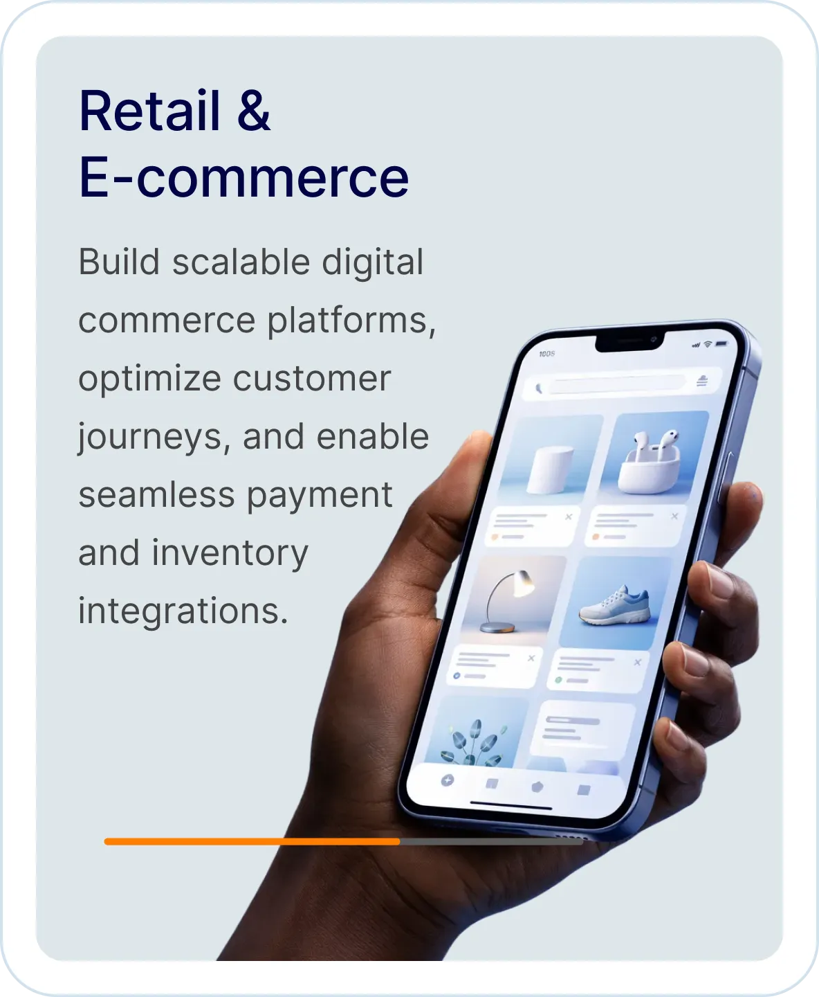 Retail and e-commerce product UI example
