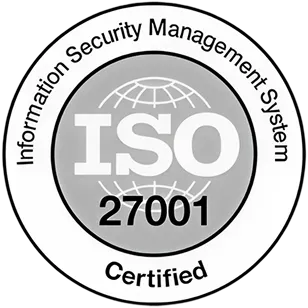 ISO 27001 Information Security Management System certified